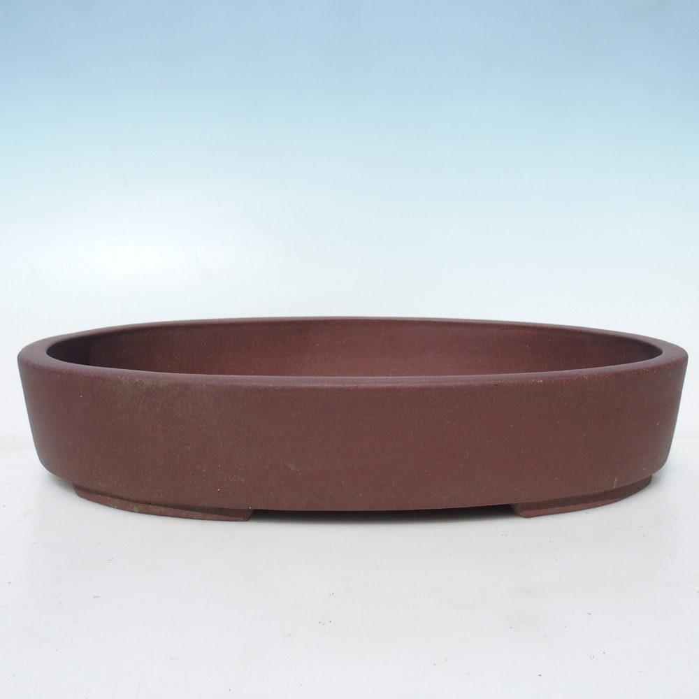 Bonsai bowl 40 x 30,5 x 7,5 cm - brown