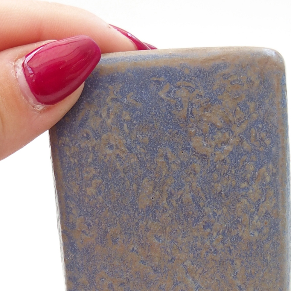 Ceramic bonsai bowl 5 x 5 x 6,5 cm, color blue