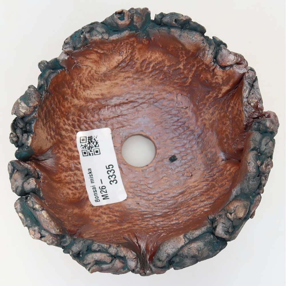 Ceramic Shell  11.5 x 11.5 x 8 cm, green