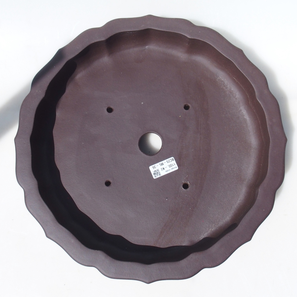 Bowl 39 x 39 x 7,5 cm brown