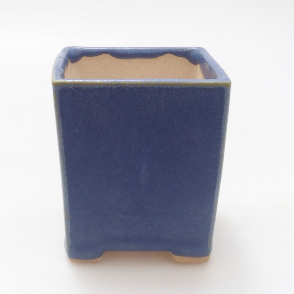 Mini bonsai bowl 5.5 x 5.5 x 6.5 cm, color blue