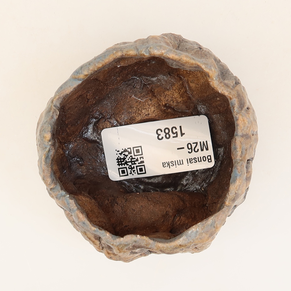 Ceramic Eggshell  6 x 5.5 x 5 cm, blue