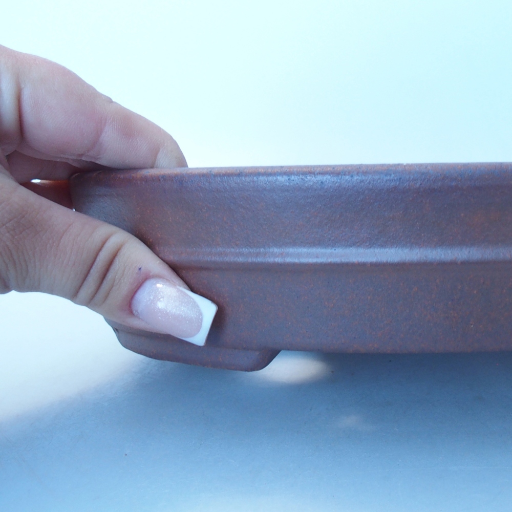 Bowl 20,5 x 17 x 5 cm brown