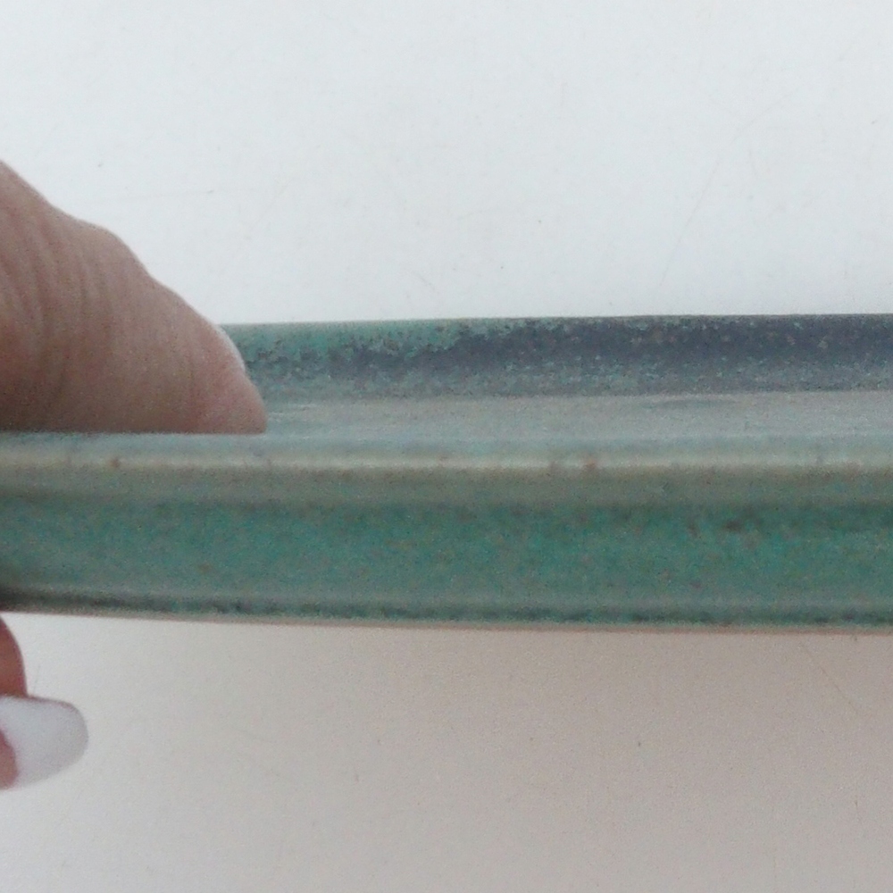 Ceramic bowl H15 -25 x 15 x 1 cm - green