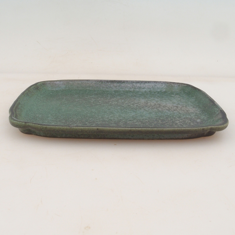Ceramic bowl H50 - 18 x 13 x 1 cm - green