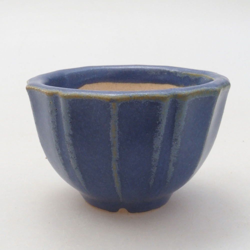 Mini bonsai bowl 5 x 5 x 3 cm, color blue