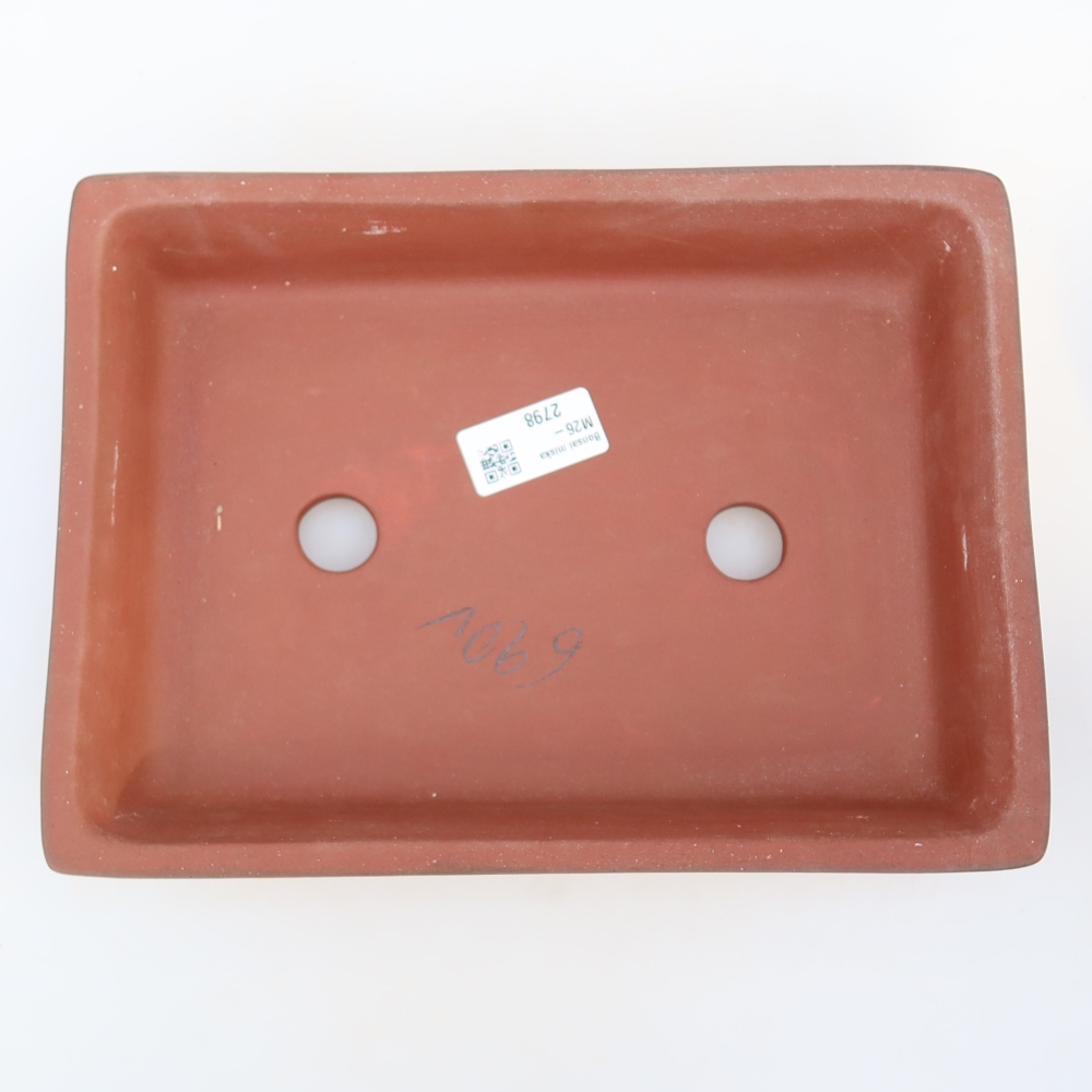 Ceramic Bowl, 26 x 20 x 5 cm, brick red