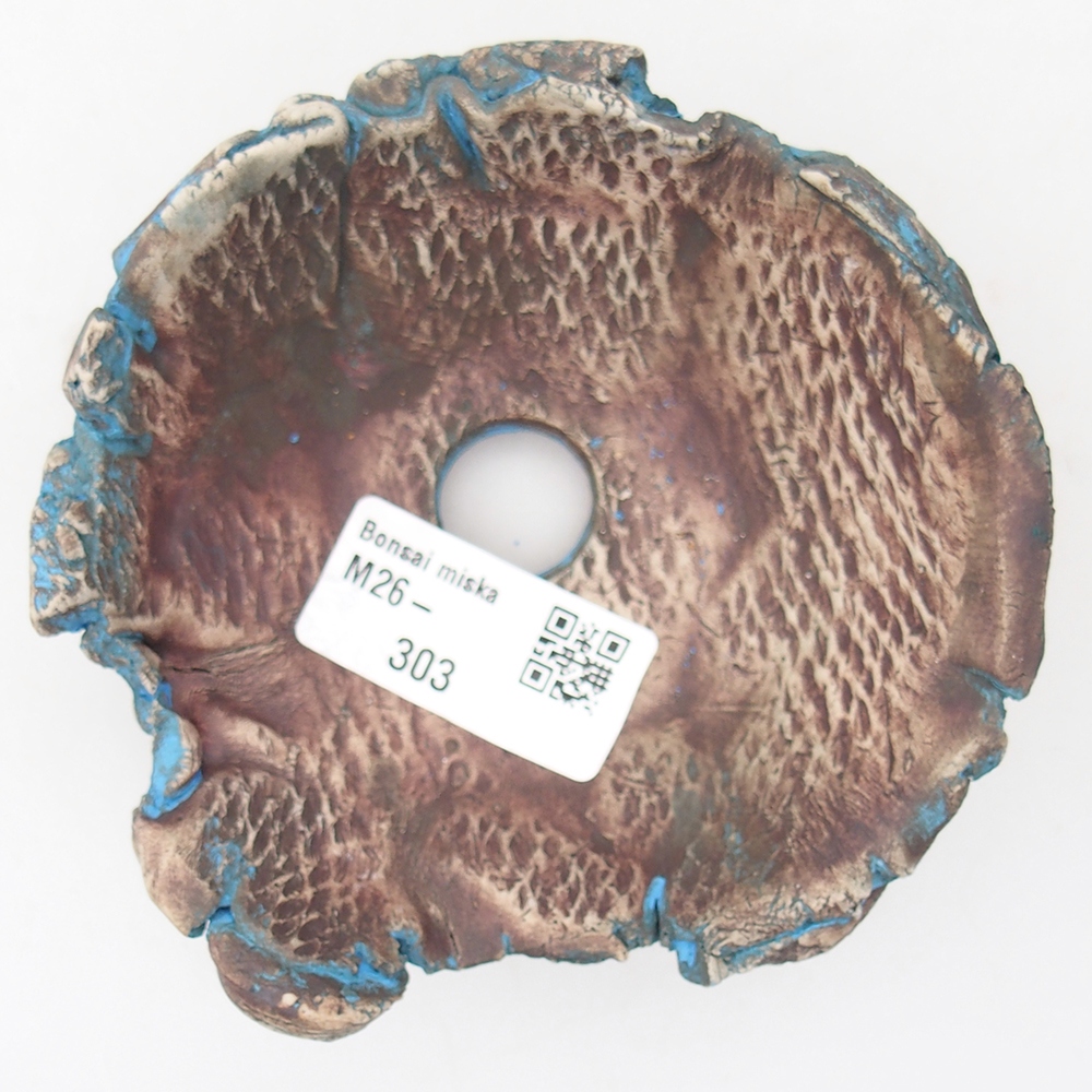 Ceramic Shell 11 x 10 x 5 cm , colour blue