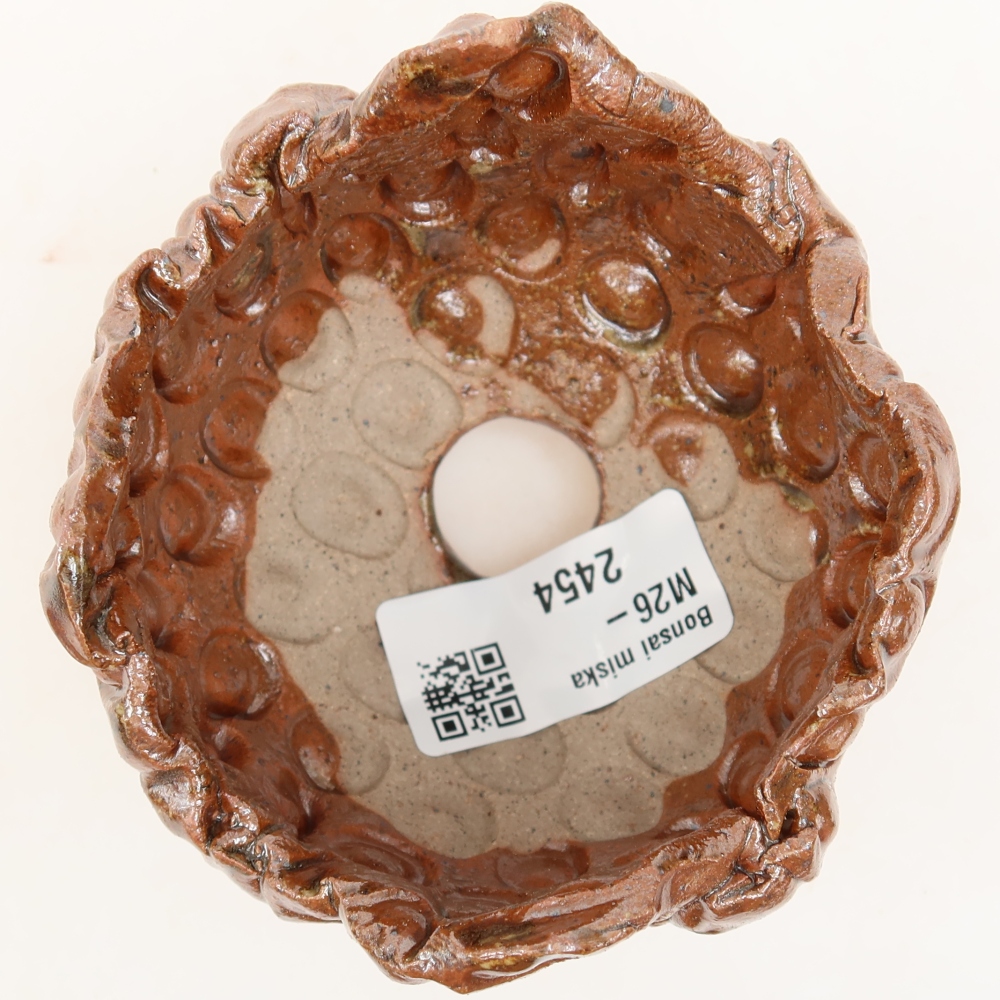 Ceramic Shell, 8.5 x 8 x 6.5 cm, brown