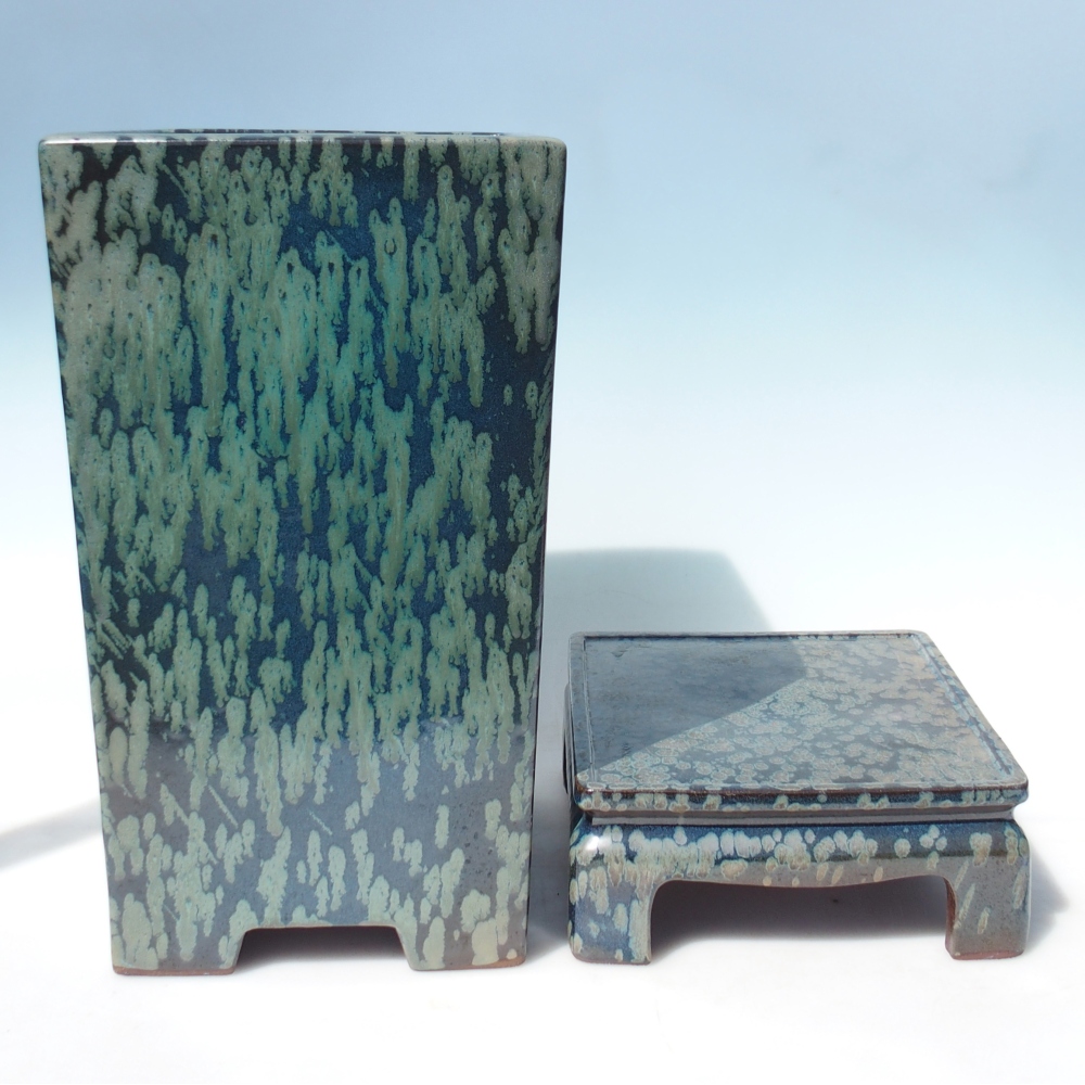 Bowl 24 x 24 x 41/50 cm green - PERSONAL COLLECTION OR PALLET TRANSPORT ONLY