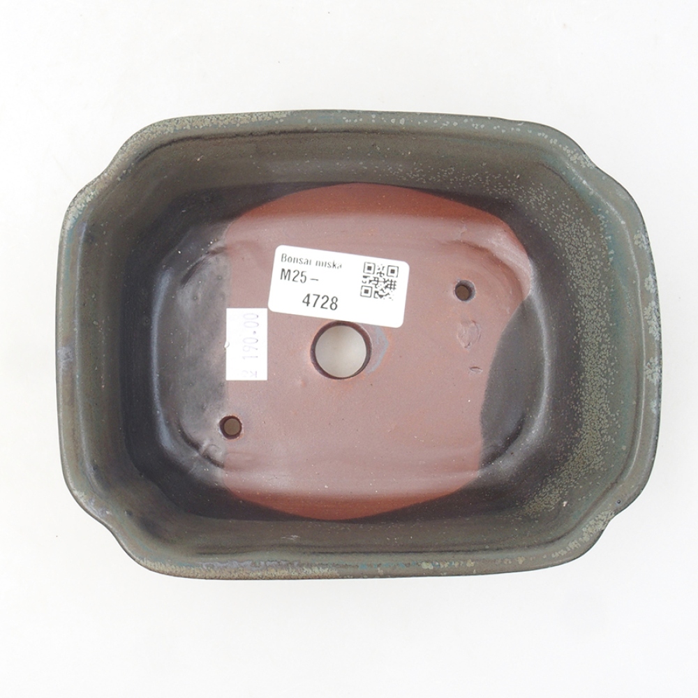 Ceramic bonsai bowl 16 x 12 x 5 cm, color gray