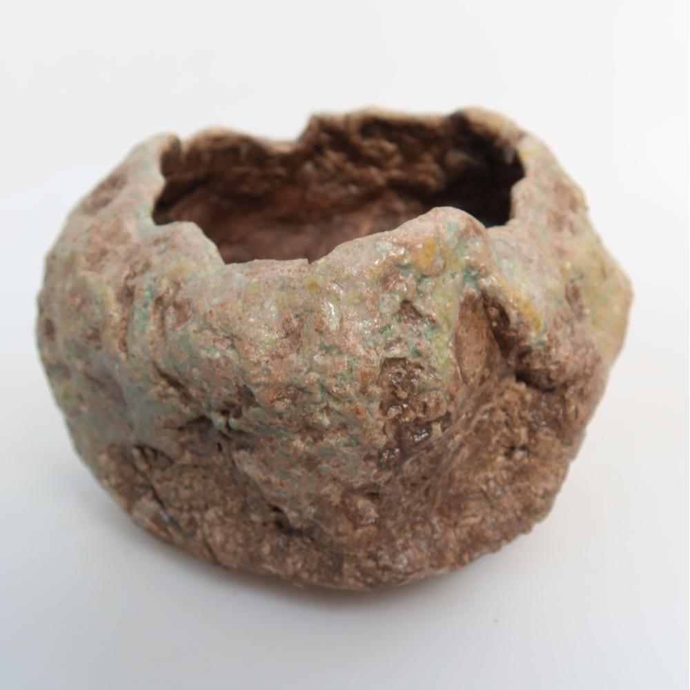 Ceramic Shell, 7.5 x 7 x 5 cm, green