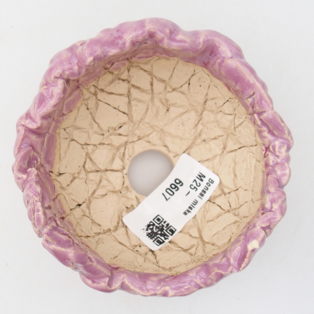 Ceramic Shell 9 x 9 x 6,5 cm , colour purple