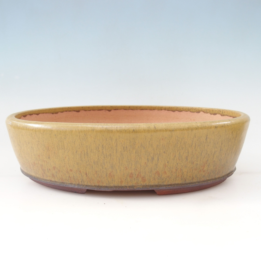 Bonsai bowl 33 x 25 x 8,5 cm , colour yellow