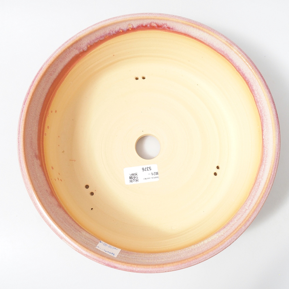 Ceramic bonsai bowl 27 x 27 x 8 cm, color pink