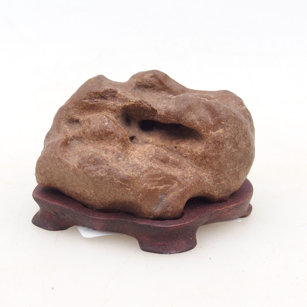 Suiseki - Stone with DAI (wooden pad)