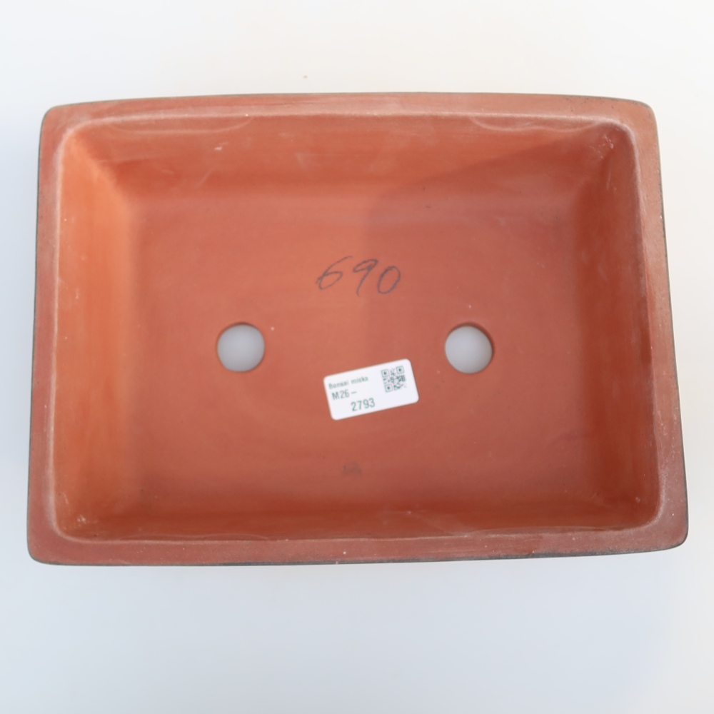 Ceramic Bowl  25.5 x 19 x 7 cm, brick red