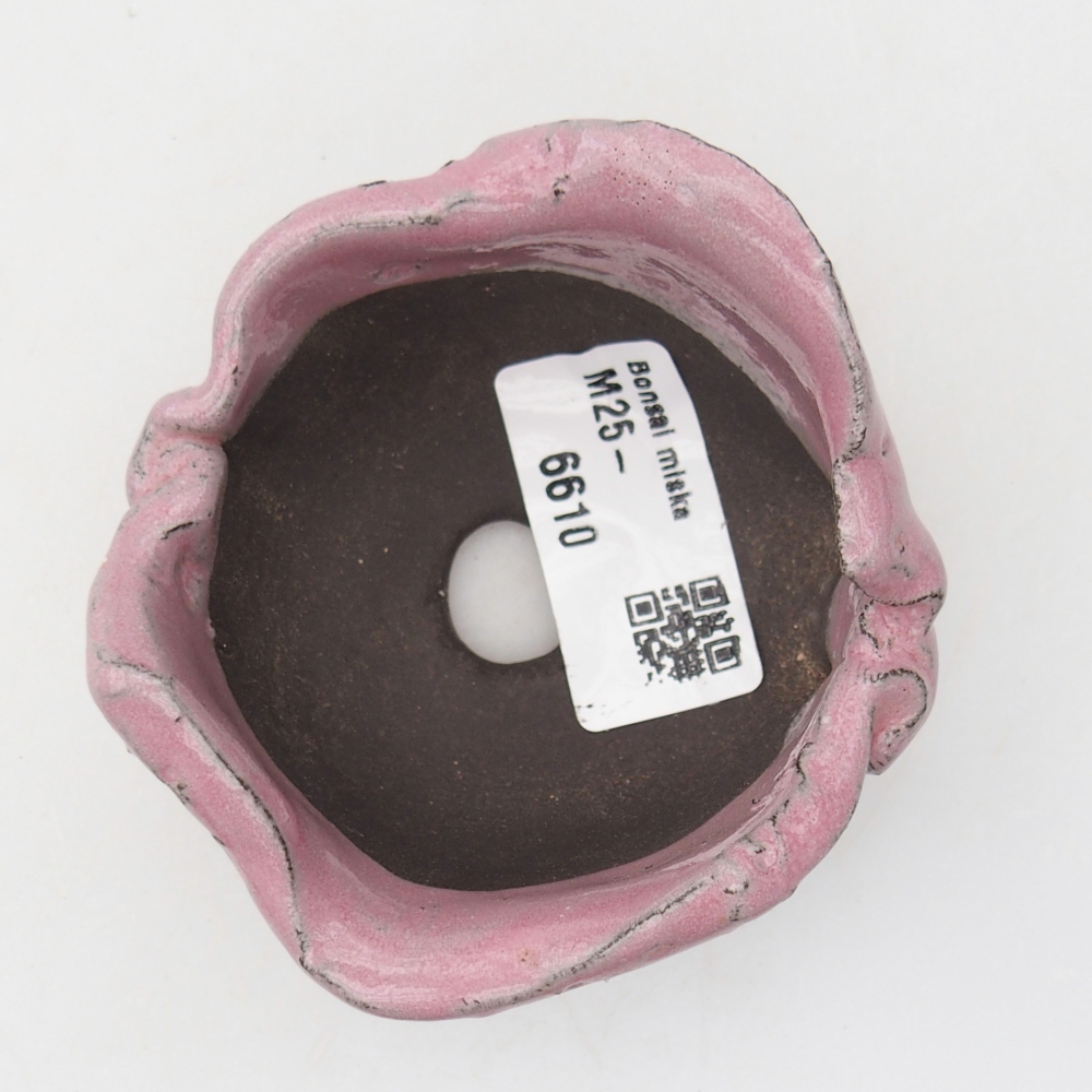 Ceramic Shell 8 x 8 x 6,5 cm , colour purple