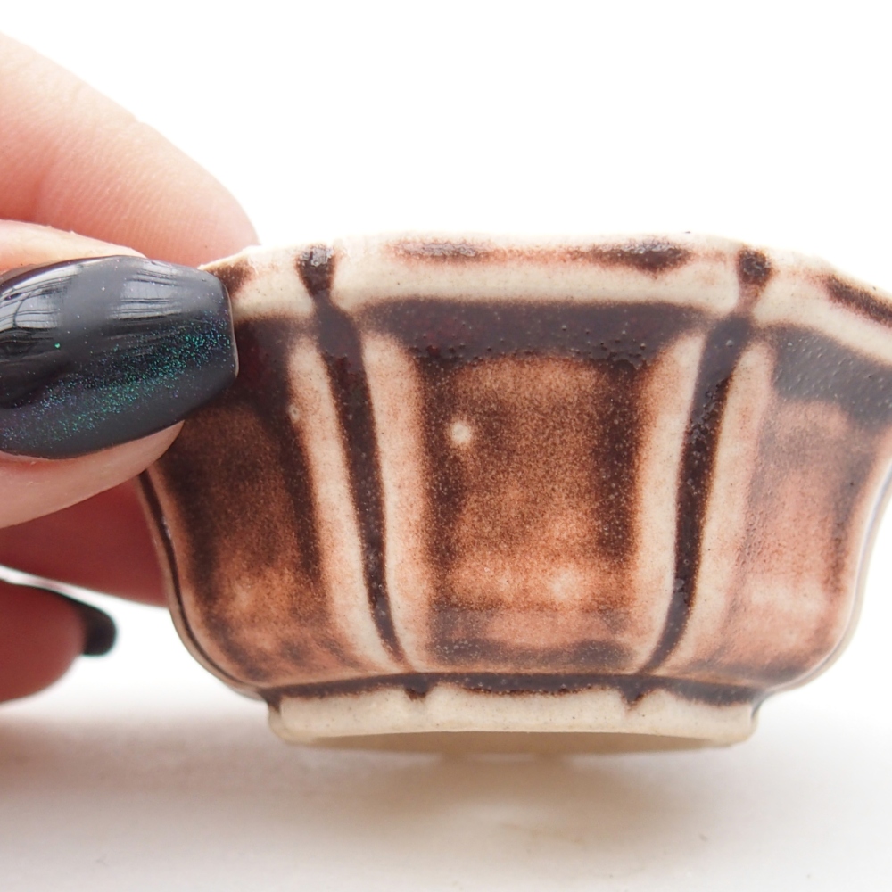 Mini bonsai bowl 6 x 6 x 3 cm, pink