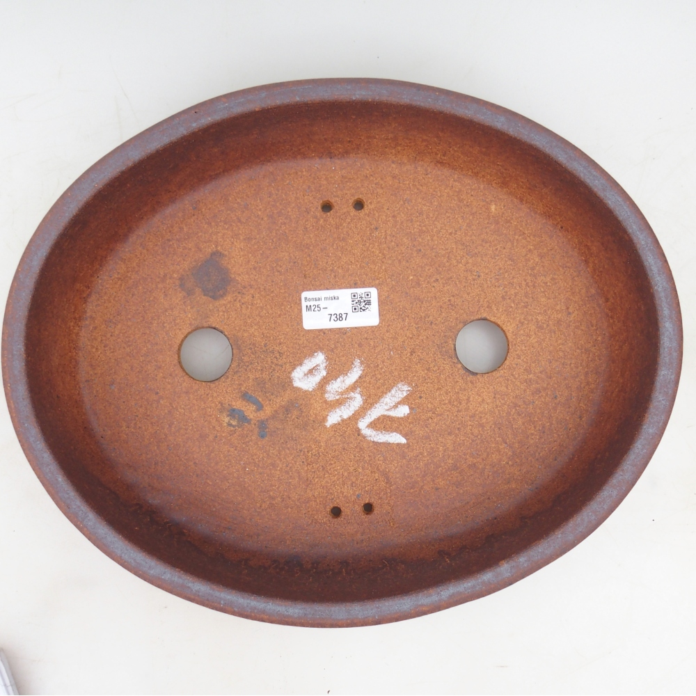 Bonsai bowl 32,5 x 26 x 7 cm , colour brown