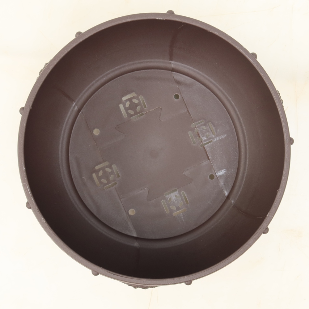 MP-26 Brown Plastic Bonsai Pot - 20 x 20 x 9 cm