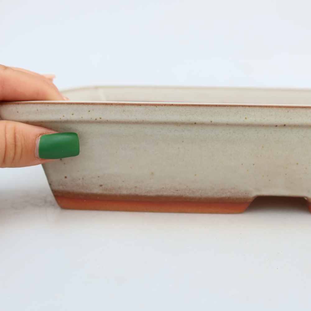 Ceramic Bowl  26 x 19.5 x 5.5 cm, beige