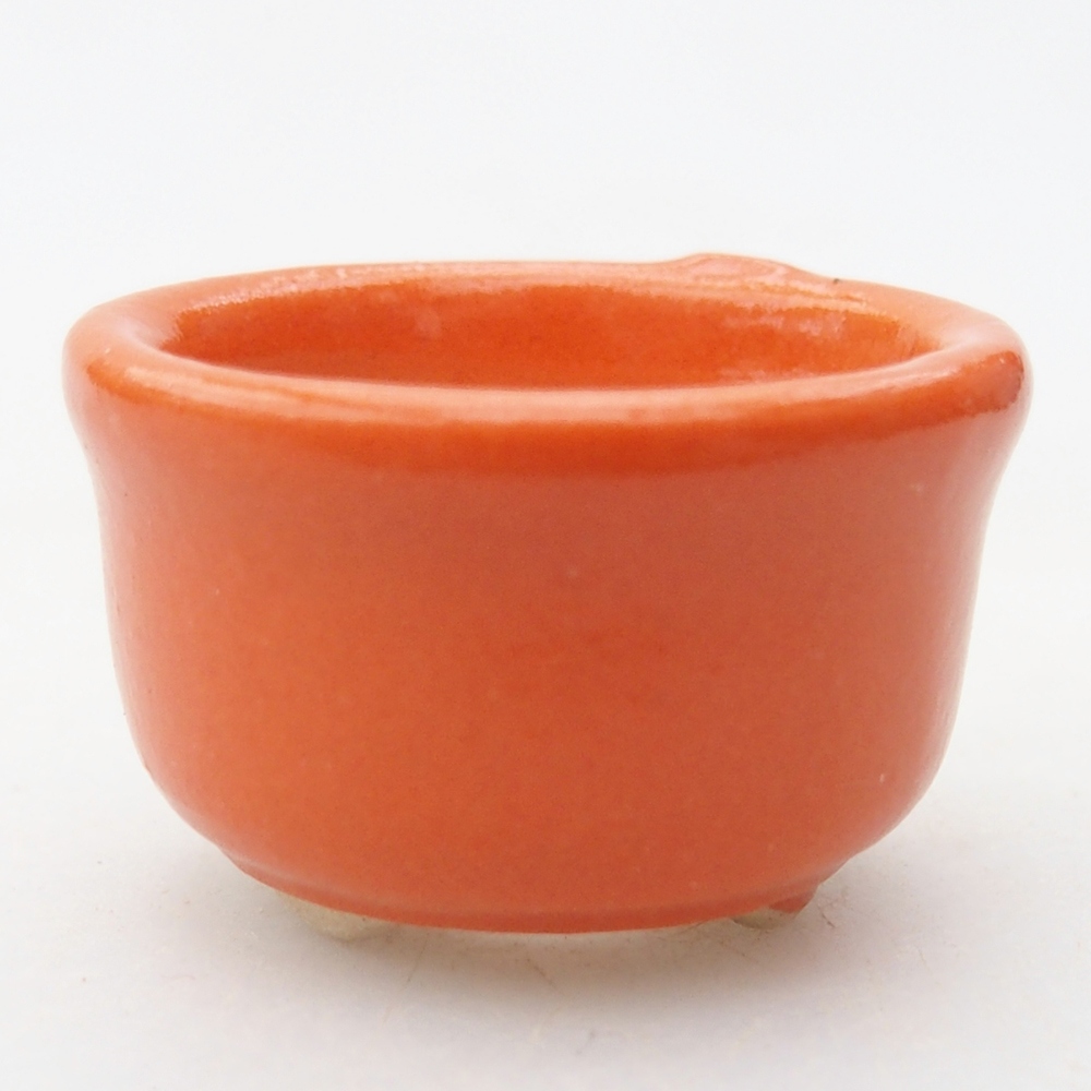 Mini bonsai bowl 3 x 3 x 1,5 cm, orange