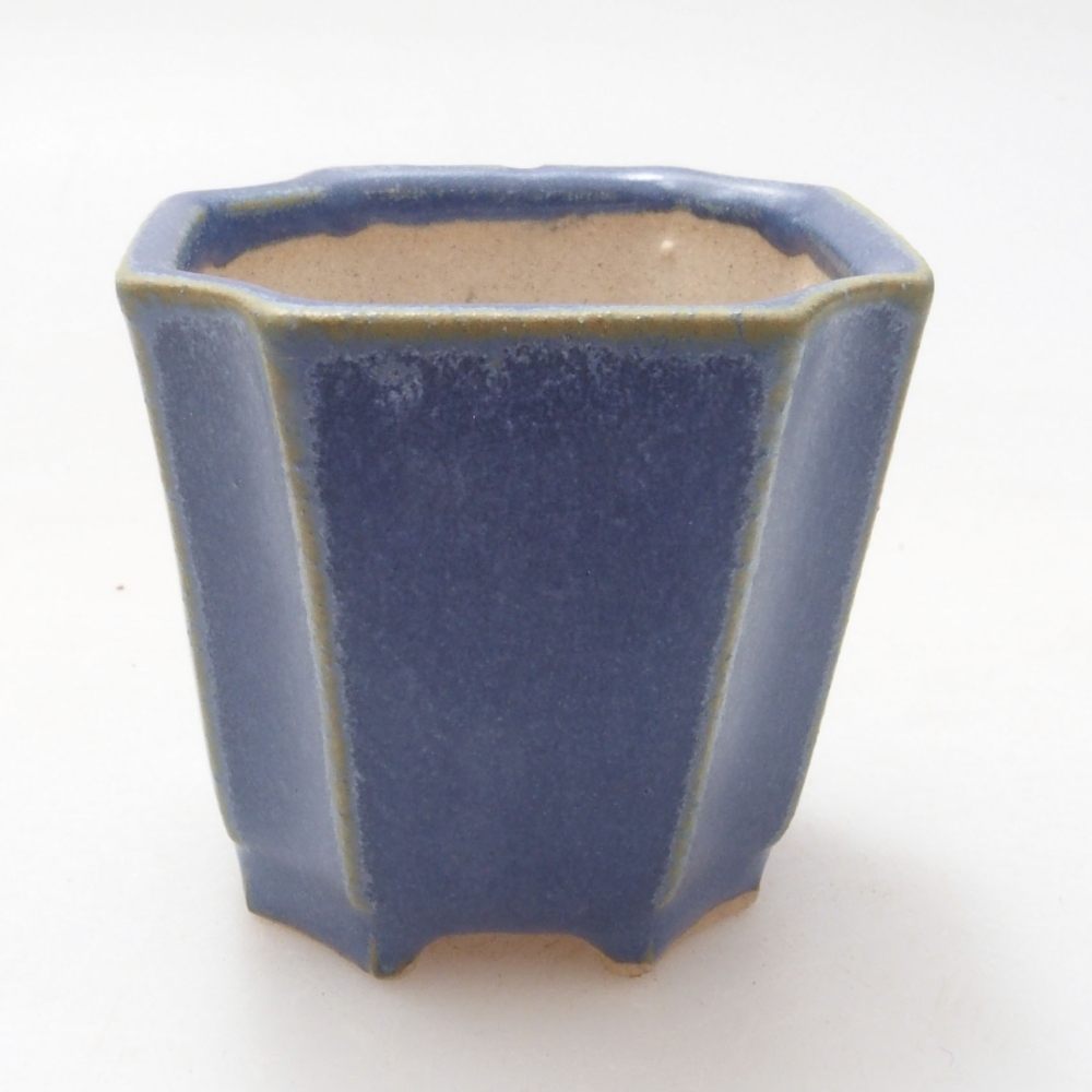 Mini bonsai bowl 4 x 4 x 4 cm, color blue