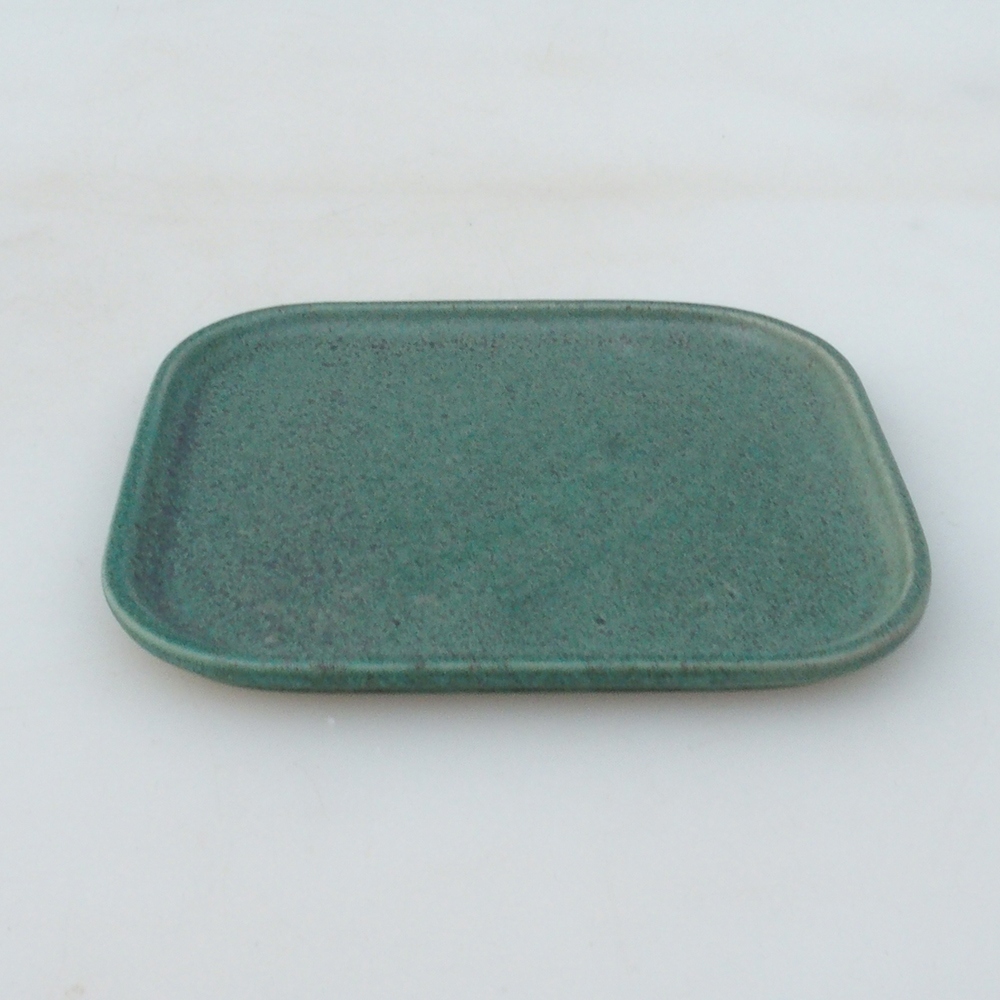 Ceramic bowl H38 -12 x 11 x 1 cm - green