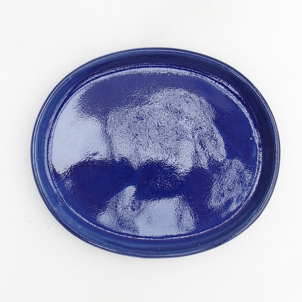 Bonsai bowl + saucer H30 - 12 x 10,5 x 5,5 cm. - blue