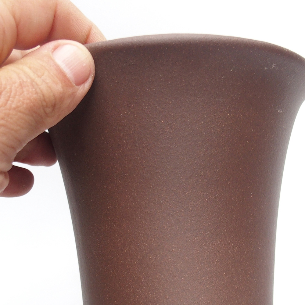Bowl 13 x 13 x 17 cm brown