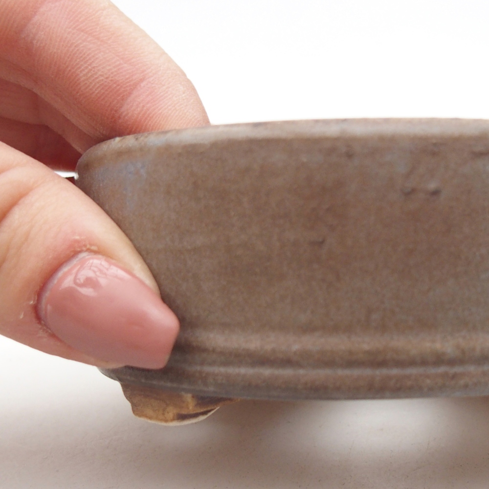 Ceramic bonsai bowl 9 x 9 x 3,5 cm, colour blue