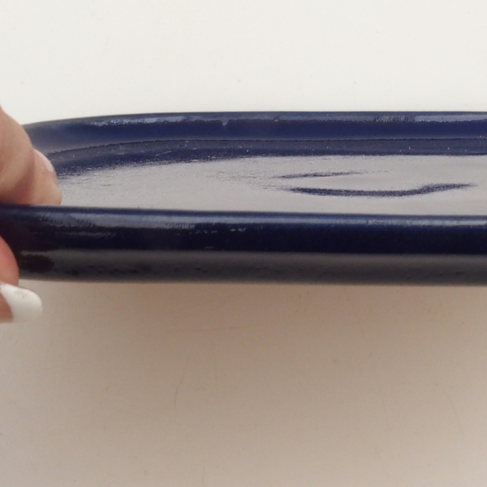 Ceramic bowl H36 - 17.5 x 15 x 1 cm - blue