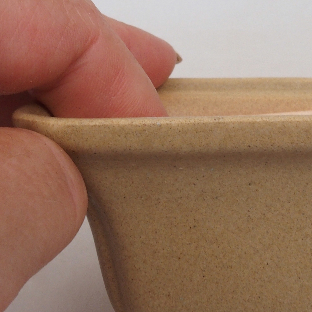Mini bonsai bowl 7,5 x 7,5 x 4,5 cm, color brown