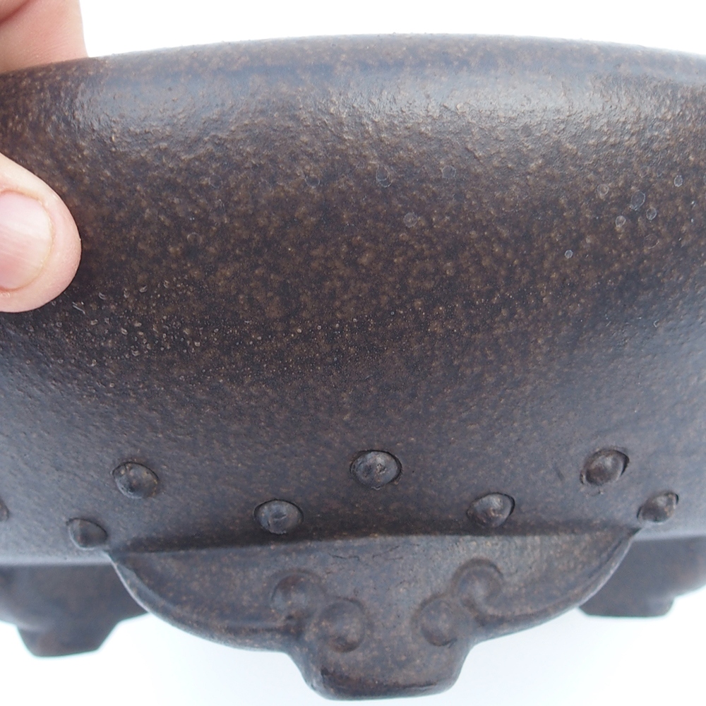 Bowl 29 x 29 x 9,5 cm brown ochre