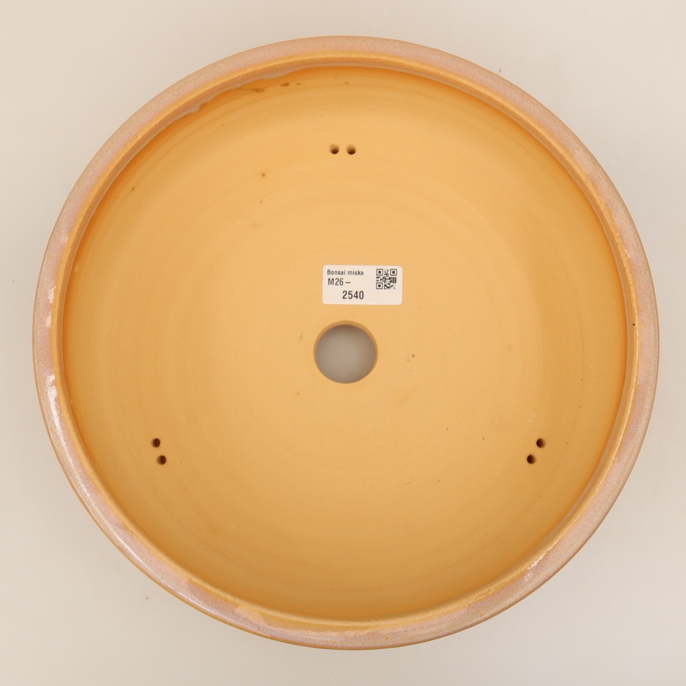 Ceramic bonsai pot, 27 x 27 x 8 cm, pink