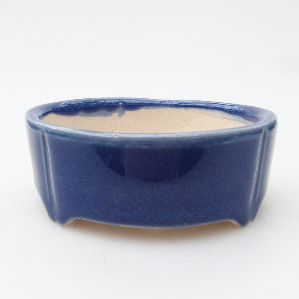 Mini bonsai bowl 6.5 x 6.5 x 2.5 cm, color blue