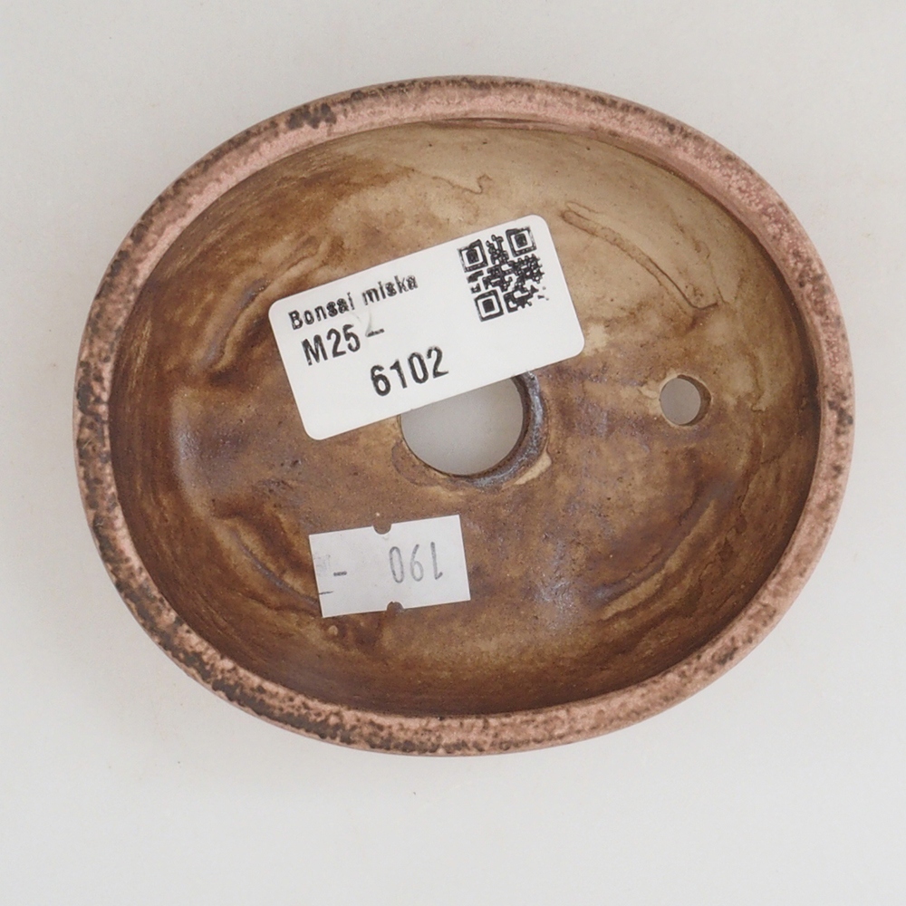 Ceramic bonsai bowl 9,5 x 8 x 3 cm, color pink