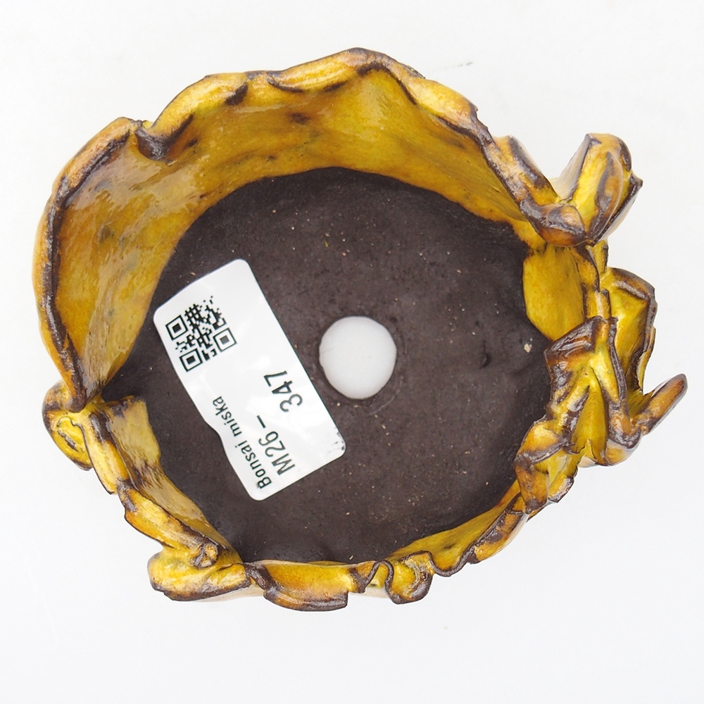 Ceramic shell 8,5 x 8,5 x 6 cm , yellow
