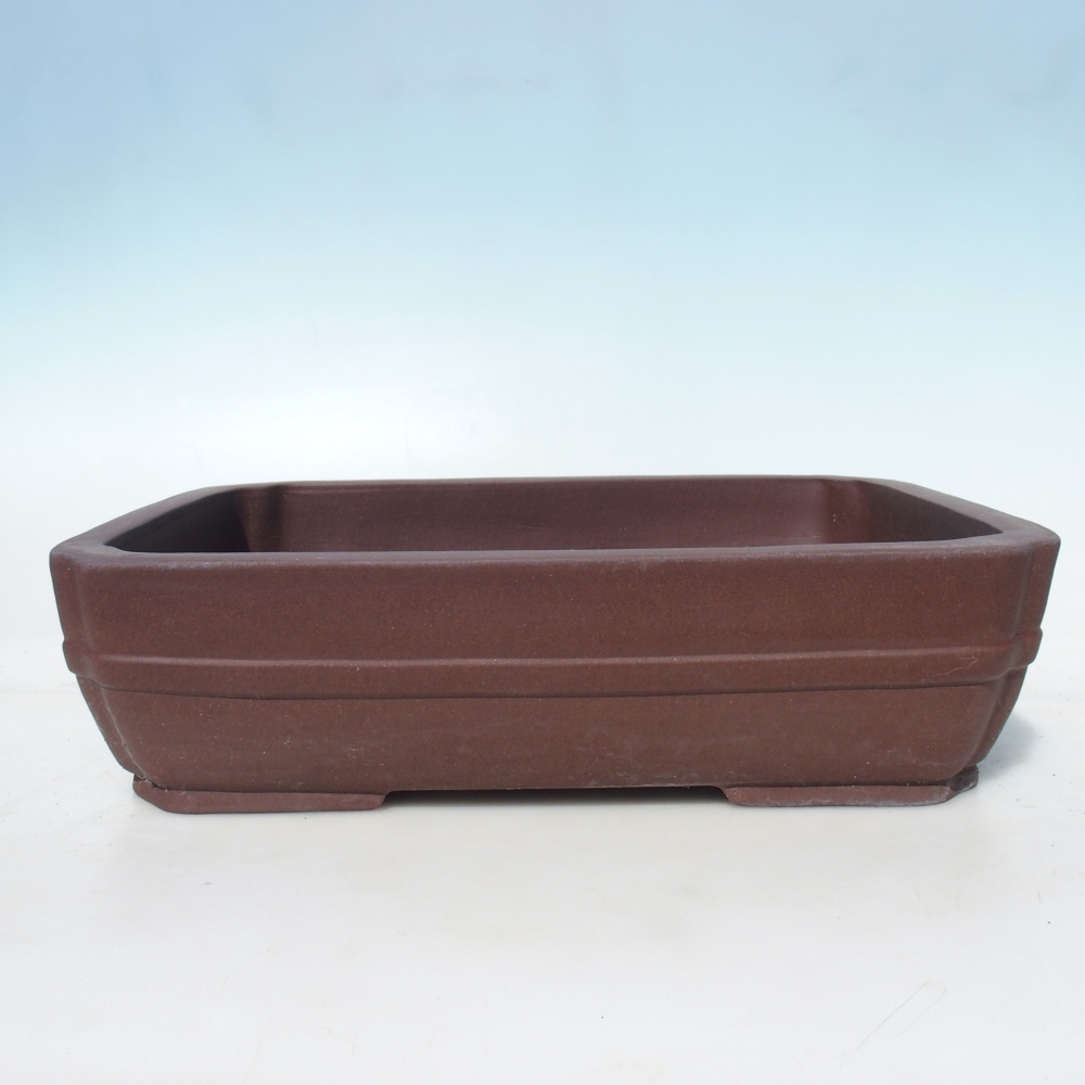 Bonsai bowl 41,5 x 32 x 10,5 cm birch brown