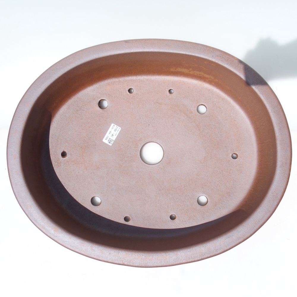 Bowl 49 x 40 x 10 cm brown - PERSONAL COLLECTION OR PALLET TRANSPORT ONLY