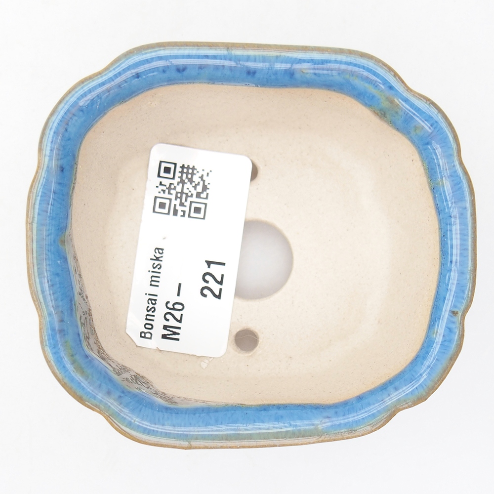 Mini bonsai bowl 7,5 x 7 x 3 cm, colour blue