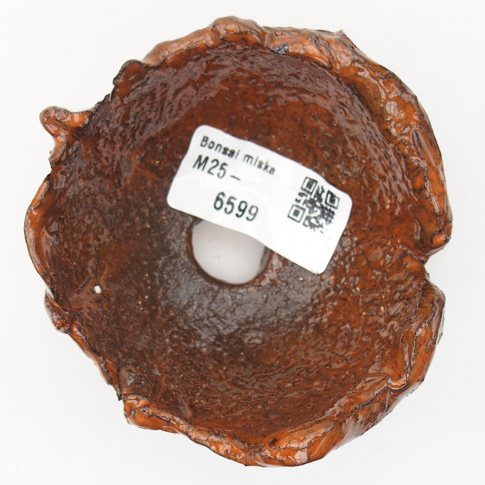 Ceramic Shell 8,5 x 8 x 5 cm , colour orange