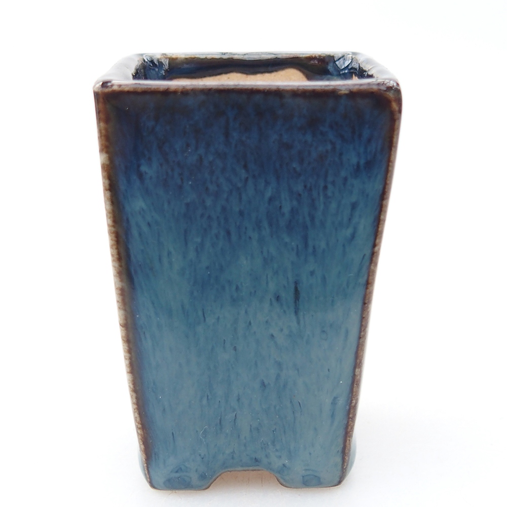 Mini bonsai bowl 3,5 x 3,5 x 5 cm, colour blue