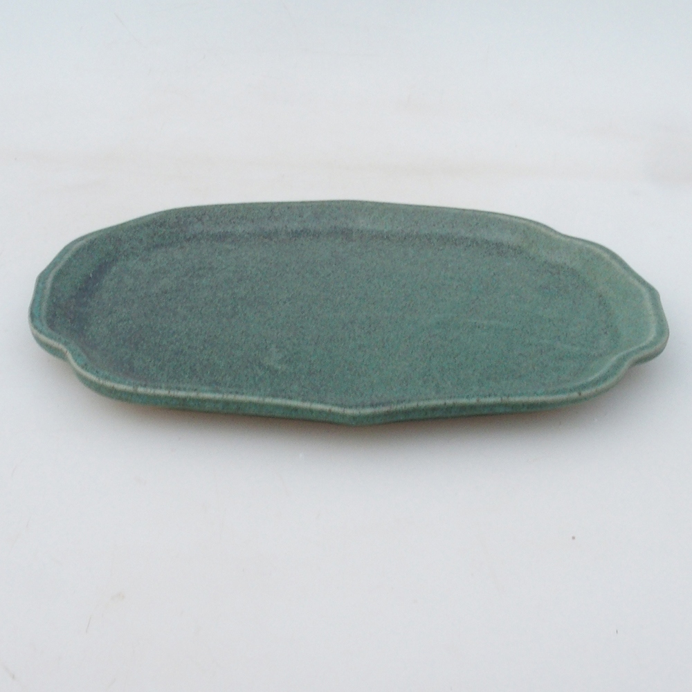 Ceramic bowl H51 -18.5 x 14.5 x 1 cm - green