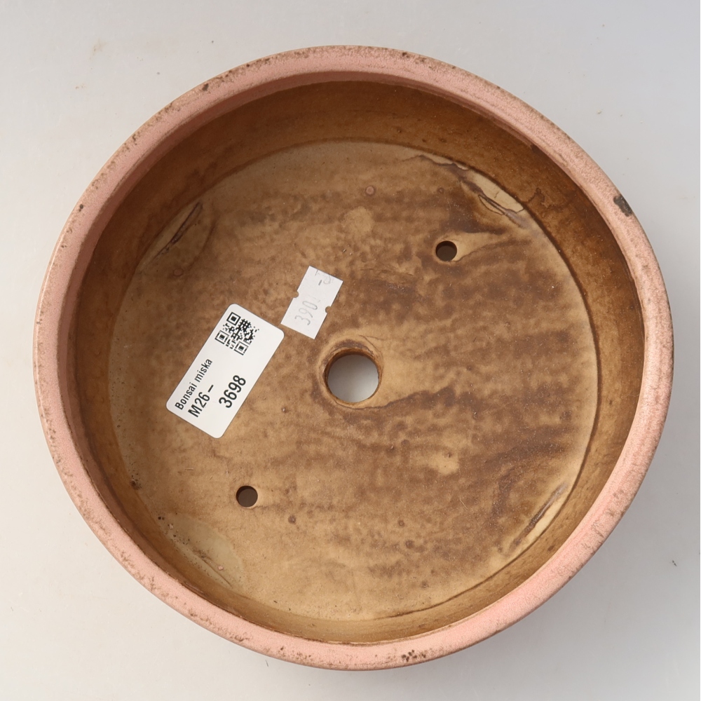 Ceramic bonsai bowl 18 x 18 x 5 cm, pink