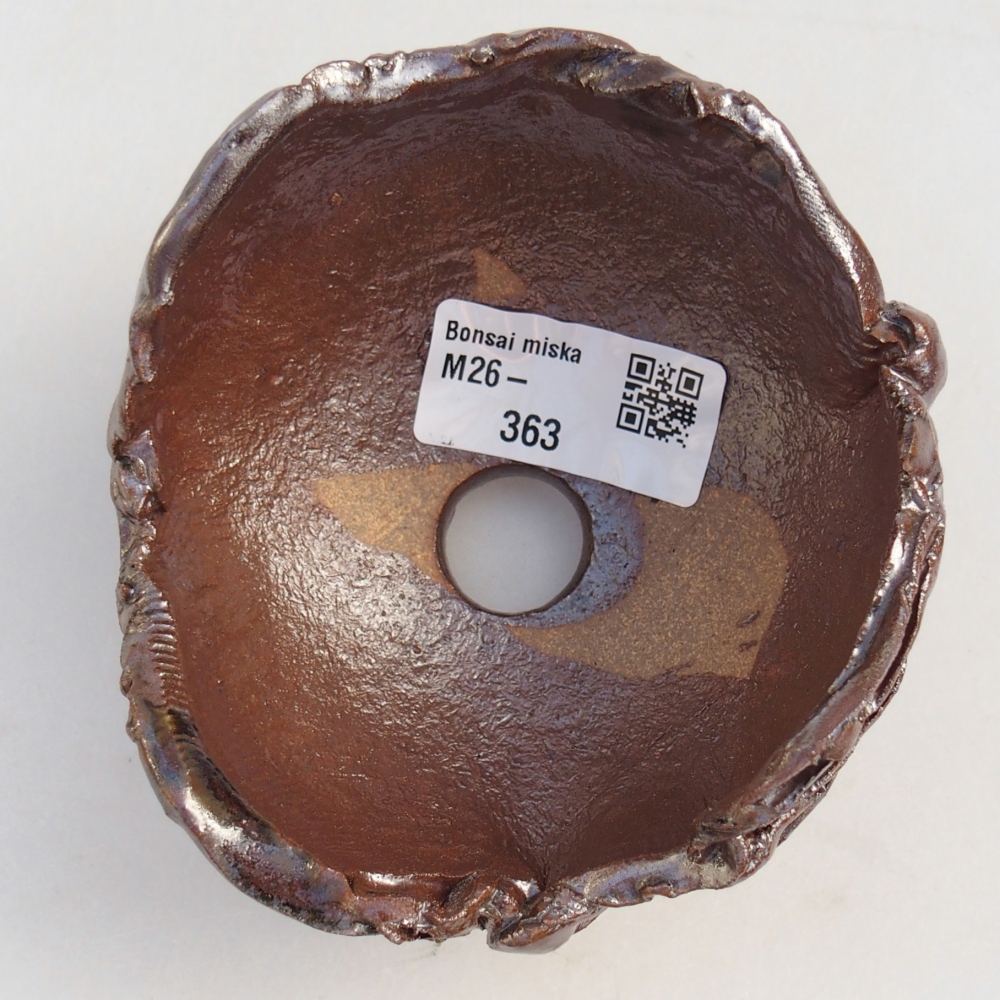 Ceramic Shell 10 x 9 x 7 cm , colour brown