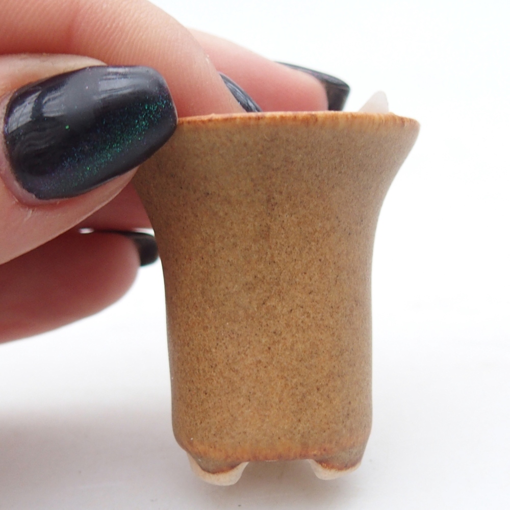 Mini bonsai bowl 3 x 3 x 3,5 cm, brown
