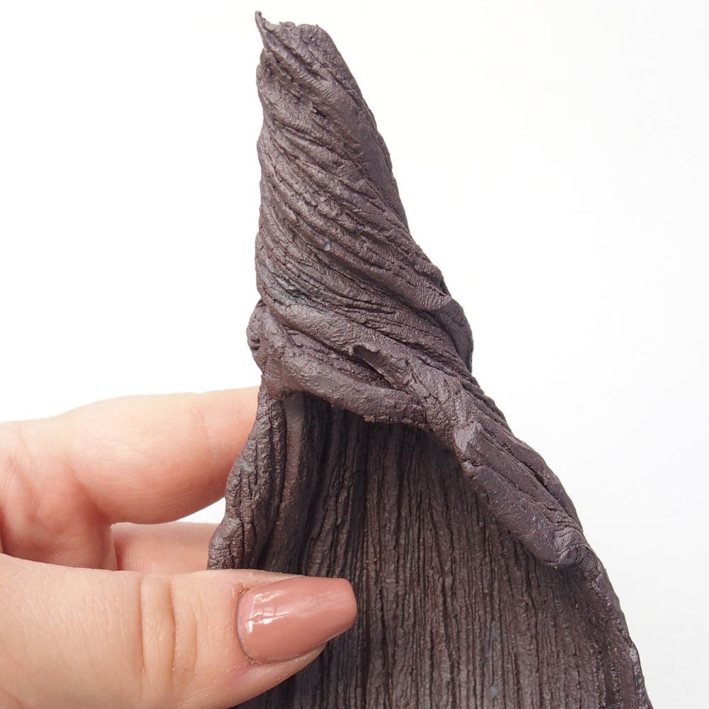 Ceramic Shell 10 x 7,5 x 14,5 cm , metallic colour