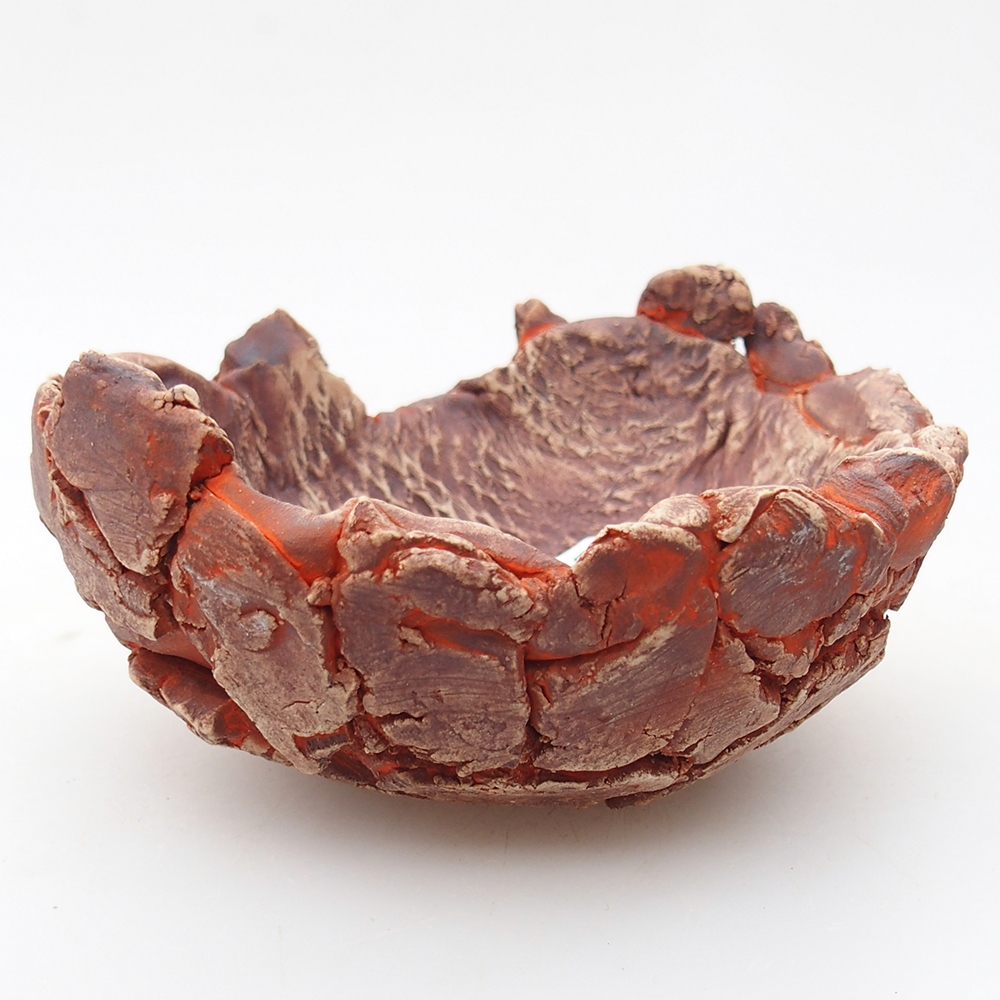 Ceramic Shell 11,5 x 10,5 x 6 cm , colour orange